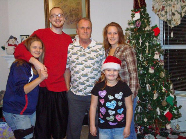 Jim Schexnayder and family Christmas 2010